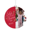 Hallmark Baby's First Christmas Personalized Text And Vertical Photo Ceramic Ornament -Outlet Gift Echoes Store Babys First Personalized Round Christmas Ornament 1999QHE1711B23 01