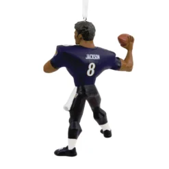 NFL Baltimore Ravens Lamar Jackson Hallmark Ornament -Outlet Gift Echoes Store Baltimore Ravens Lamar Jackson Christmas Ornament 1OSL2097 05