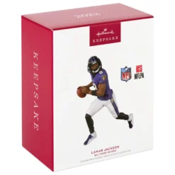 Hallmark NFL Baltimore Ravens Lamar Jackson Ornament -Outlet Gift Echoes Store Baltimore Ravens Lamar Jackson Keepsake Ornament 2299QXI7167 04