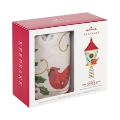 Hallmark Mini The Beauty Of Birds Christmas Tree Topper And Tree Skirt, Set Of 2 -Outlet Gift Echoes Store Beauty of Birds Mini Keepsake Tree Skirt and Topper 2599QSB6239 05