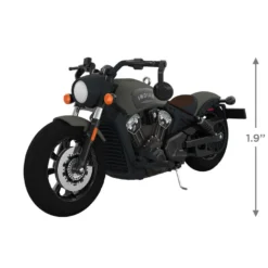 Hallmark Indian Motorcycle® Scout Bobber 2023 Metal Ornament -Outlet Gift Echoes Store Black Indian Motorcycle Keepsake Ornament 2199QXI6037 03