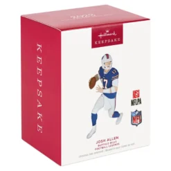 Hallmark NFL Buffalo Bills Josh Allen Football Legends Ornament -Outlet Gift Echoes Store Buffalo Bills Josh Allen Keepsake Ornament 2299QXR8247 04