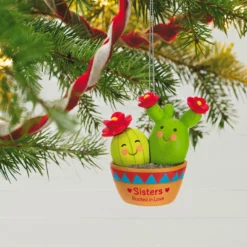 Hallmark Cactus Sisters Ornament -Outlet Gift Echoes Store Cactus Sisters Rooted in Love Keepsake Ornament 1599QGO2569 02
