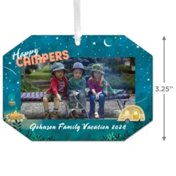 Hallmark Happy Campers Personalized Text And Photo Metal Ornament -Outlet Gift Echoes Store Camping Personalized Christmas Ornament 1OFM1001B10 03