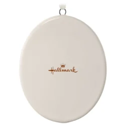 Hallmark Ceramic Personalized Ornament—Vertical Oval -Outlet Gift Echoes Store Ceramic Personalized OrnamentVertical Oval 1999QHE1739B2 06