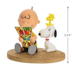 Hallmark The Peanuts® Gang Sunday Morning Funnies Ornament -Outlet Gift Echoes Store Charlie Brown Reading Comics Keepsake Ornament 2199QXI7039 03