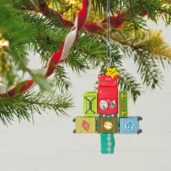 Hallmark Travel All The Way 2023 Ornament -Outlet Gift Echoes Store Christmas Tree of Luggage Keepsake Ornament 1899QGO2907 02