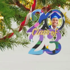 Hallmark Congrats, Grad! 2023 Ceramic Photo Frame Ornament -Outlet Gift Echoes Store Class of 2023 Picture Frame Keepsake Ornament 1999QHX3089 02