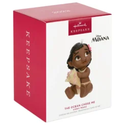 Hallmark Disney Moana The Ocean Chose Me Porcelain Ornament -Outlet Gift Echoes Store Disney Baby Moana Keepsake Ornament 2499QXD6627 04