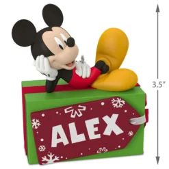 Hallmark Disney Mickey Mouse Christmas Present Personalized Ornament -Outlet Gift Echoes Store Disney Mickey Mouse Christmas Present Personalized Ornament 2499QHE1885B1 03
