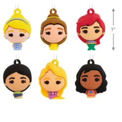 Mini Disney Princess Shatterproof Hallmark Ornaments, Set Of 6 -Outlet Gift Echoes Store Disney Princess Miniature Christmas Ornaments Set of 6 2HCM6131 03