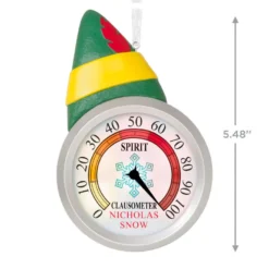 Hallmark Elf™ Clausometer Personalized Ornament With Light -Outlet Gift Echoes Store Elf Clausometer Personalized Keepsake Ornament With Light 2999QHE2117B1 03