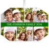 Hallmark Five-Photo Personalized Text And Photo Metal Ornament -Outlet Gift Echoes Store FivePhoto Personalized Christmas Ornament 1OFM1001B6 01