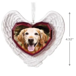 Hallmark Forever Loved Memorial Heart And Angel Wings Photo Personalized Ornament -Outlet Gift Echoes Store Forever Loved Memorial Heart and Angel Wings Photo Personalized Keepsake Ornament 2499QHE2119B2 03