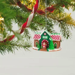 Hallmark Season's Treatings Special Edition Ornament -Outlet Gift Echoes Store Gingerbread Train Depot Keepsake Ornament 1899QXT4117 02