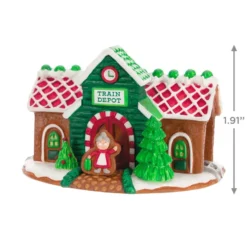 Hallmark Season's Treatings Special Edition Ornament -Outlet Gift Echoes Store Gingerbread Train Depot Keepsake Ornament 1899QXT4117 03