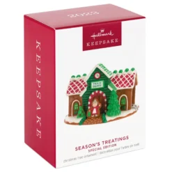 Hallmark Season's Treatings Special Edition Ornament -Outlet Gift Echoes Store Gingerbread Train Depot Keepsake Ornament 1899QXT4117 04
