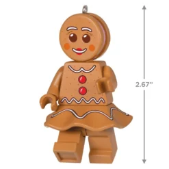 Hallmark Gingerbread Woman LEGO® Minifigure Ornament -Outlet Gift Echoes Store Gingerbread Woman LEGO Minifig Keepsake Ornament 1699QXI7329 03