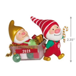 Hallmark Gnome For Christmas Special Edition 2023 Ornament -Outlet Gift Echoes Store Gnomes With Christmas Decorations Keepsake Ornament 2199QGO2817 03