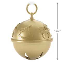 Hallmark 50th Anniversary Ring In The Season Special Edition Metal Bell Ornament -Outlet Gift Echoes Store Gold Jingle Bell Keepsake Ornament 2899QGO2989 03