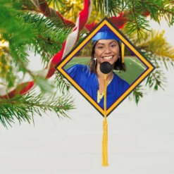 Hallmark Graduation Cap Photo Personalized Ornament -Outlet Gift Echoes Store Graduation Cap Photo Personalized Keepsake Ornament 2499QHE2120B3 02