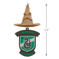 Harry Potter™ Sorting Hat Personalized Text Ornament, Slytherin™ -Outlet Gift Echoes Store Harry Potter Sorting Hat Personalized Ornament Slytherin 2499QHE1883B6 03