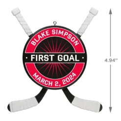 Hockey Star Personalized Ornament -Outlet Gift Echoes Store Hockey Star Personalized Ornament 2499QHE1925B1 03