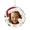 Hallmark Holiday Personalized Text And Photo Ceramic Ornament -Outlet Gift Echoes Store Holiday Personalized Round Christmas Ornament 1999QHE1711B22 01