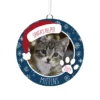 Hallmark Holiday Pet Personalized Text And Photo Ceramic Ornament -Outlet Gift Echoes Store Holiday Pet Personalized Round Christmas Ornament 1999QHE1711B21 01