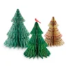 Hallmark Honeycomb Trees 3D Pop-Up Christmas Decorations, Set Of 3 -Outlet Gift Echoes Store Honeycomb Trees 3D PopUp Christmas Decorations Set 1999XPJ8046 01