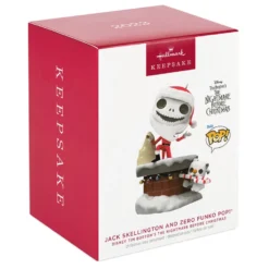 Hallmark Disney Tim Burton's The Nightmare Before Christmas Jack Skellington And Zero Funko POP!® Ornament -Outlet Gift Echoes Store Jack Skellington and Zero Funko Keepsake Ornament 2699QXD6709 04