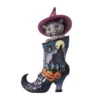 Enesco Jim Shore Black Cat Inside Of Witch's Boot Figurine, 8.26" -Outlet Gift Echoes Store Jim Shore Cat In Witchs Boot Figurine 6012750 01