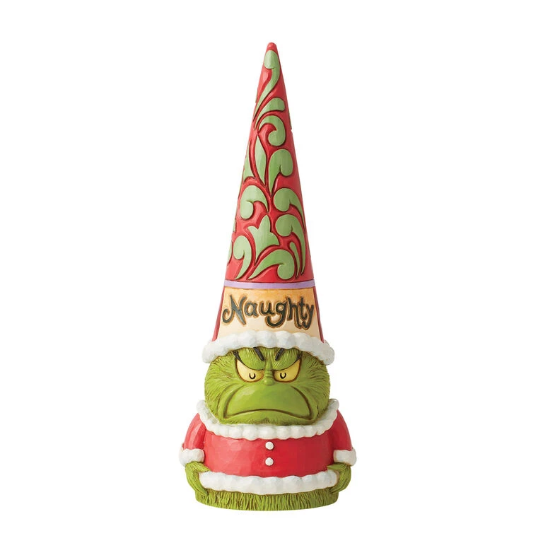 Enesco Jim Shore Dr. Seuss Naughty/Nice Grinch Gnome Figurine, 8.19" 4 Enesco Jim Shore Dr. Seuss Naughty/Nice Grinch Gnome Figurine, 8.19" - Image 2