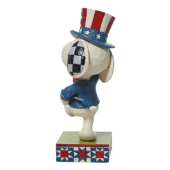 Enesco Jim Shore Peanuts Patriotic Snoopy Marching Figurine, 5.25" -Outlet Gift Echoes Store Jim Shore Peanuts Patriotic Snoopy Marching Figurine 6011949 02