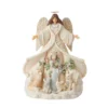 Enesco Jim Shore White Woodland Angel With Cloak Figurine, 9.5" 1 Enesco Jim Shore White Woodland Angel With Cloak Figurine, 9.5" -Outlet Gift Echoes Store Jim Shore White Woodland Angel With Cloak Figurine 6012678 01