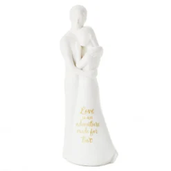Hallmark Love Is An Adventure Embracing Couple Figurine, 8.75"
