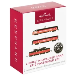Hallmark Mini Lionel® Milwaukee Road EP-2 Passenger Ornaments, Set Of 3 -Outlet Gift Echoes Store Lionel Trains Milwaukee Road Cars Keepsake Ornaments 2299QXM9287 04