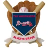 MLB Baseball Personalized Ornament, Braves™ -Outlet Gift Echoes Store MLB Baseball Personalized Ornament Braves 2499QHE1913B100 01