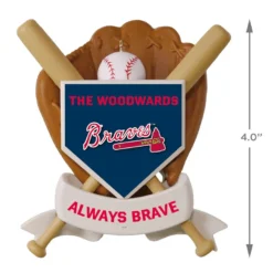 MLB Baseball Personalized Ornament, Braves™ -Outlet Gift Echoes Store MLB Baseball Personalized Ornament Braves 2499QHE1913B100 04