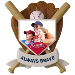 MLB Baseball Personalized Photo Ornament, Braves™ -Outlet Gift Echoes Store MLB Baseball Personalized Photo Ornament Braves 2499QHE1913B3 03