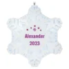 Hallmark Magic Sparkling Snowflake Block Text Personalized Ornament With Light -Outlet Gift Echoes Store Magic Sparkling Snowflake Block Text Personalized Keepsake Ornament With Light 2999QHE2010B2 01