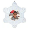 Hallmark Magic Sparkling Snowflake Photo Personalized Ornament With Light