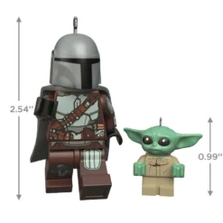 Hallmark The Mandalorian™ And Grogu™ LEGO® Star Wars™ Minifigure Ornaments, Set Of 2 -Outlet Gift Echoes Store Mandalorian Grogu LEGO Minifig Keepsake Ornaments 2499QXI7079 03