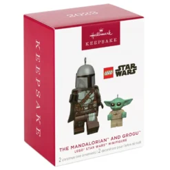 Hallmark The Mandalorian™ And Grogu™ LEGO® Star Wars™ Minifigure Ornaments, Set Of 2 -Outlet Gift Echoes Store Mandalorian Grogu LEGO Minifig Keepsake Ornaments 2499QXI7079 04