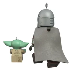Hallmark The Mandalorian™ And Grogu™ LEGO® Star Wars™ Minifigure Ornaments, Set Of 2 -Outlet Gift Echoes Store Mandalorian Grogu LEGO Minifig Keepsake Ornaments 2499QXI7079 06