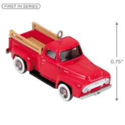 Hallmark Mini Lil' American Trucks 1954 Mercury M-100 2023 Metal Ornament, 0.75" -Outlet Gift Echoes Store Mercury M100 Truck Keepsake Ornament 1299QXM9159 03