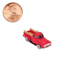 Hallmark Mini Lil' American Trucks 1954 Mercury M-100 2023 Metal Ornament, 0.75" -Outlet Gift Echoes Store Mercury M100 Truck Keepsake Ornament 1299QXM9159 07