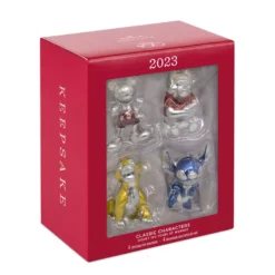 Hallmark Disney 100 Years Of Wonder Classic Characters Ornaments, Set Of 4 -Outlet Gift Echoes Store Mickey Pooh Simba Stitch Keepsake Ornaments 5499QXD6767 07