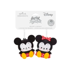 Better Together Disney Mickey And Minnie Magnetic Hallmark Ornaments, Set Of 2 -Outlet Gift Echoes Store Mickey and Minnie Christmas Ornaments 3HCM2402 04