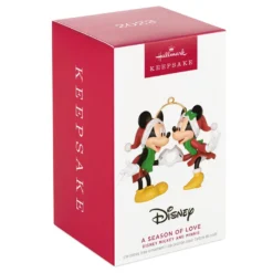 Hallmark Disney Mickey And Minnie A Season Of Love Ornament -Outlet Gift Echoes Store Mickey and Minnie Hands Heart Keepsake Ornament 2099QXD6667 04